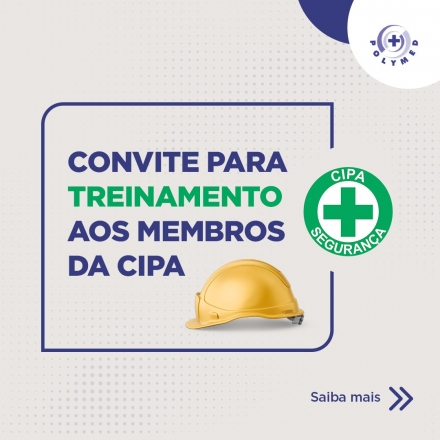 Polymed - Medicina e segurana no trabalho CIPA Estamos com inscrições abertas! Devido às últimas alterações da NR-5, o treinamento foi atualizado para atender aos requisitos mínimos a que a...